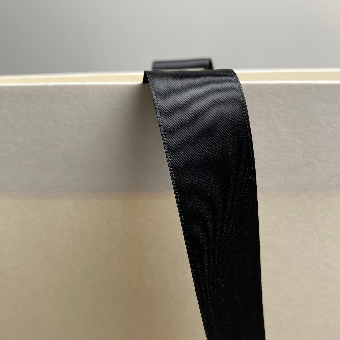 Set of 50 White Kraft Paper Bags (38x28x10cm) – Handcrafted Satin Ribbon Handles