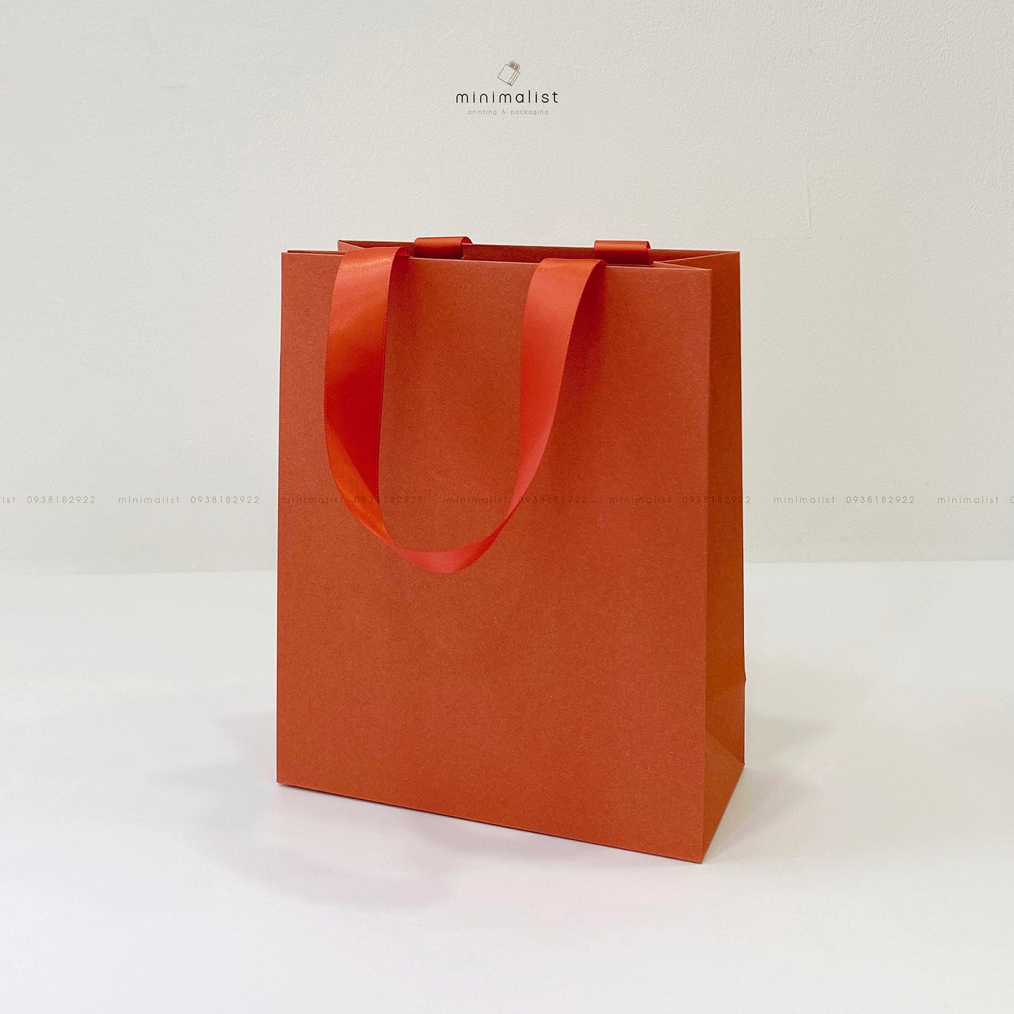 Set of 50 Premium Multicolor Paper Bags (18x22x8cm) – Handcrafted Satin Ribbon Handles