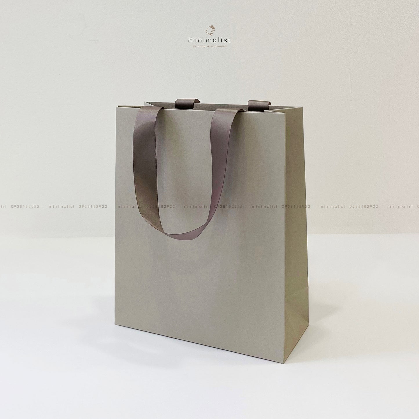 Set of 50 Premium Multicolor Paper Bags (18x22x8cm) – Handcrafted Satin Ribbon Handles