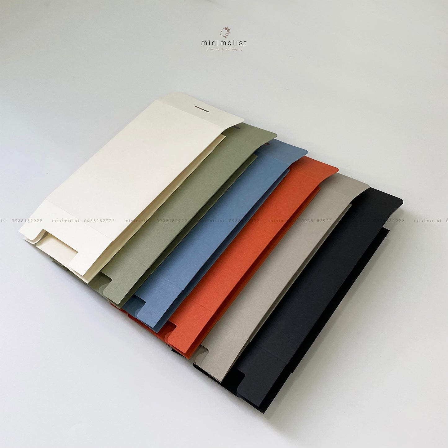 Set of 50 Foldable Bottom Paper Bags (10x16x5cm) – Multicolor with Hanging Tags