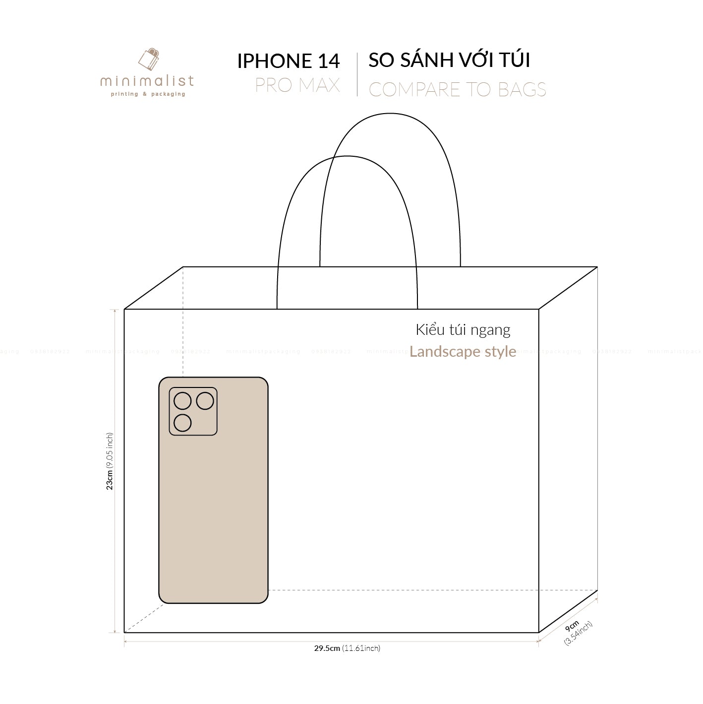 Set of 50 White Kraft Paper Bags (29.5x23x9cm) – Handcrafted Satin Ribbon Handles